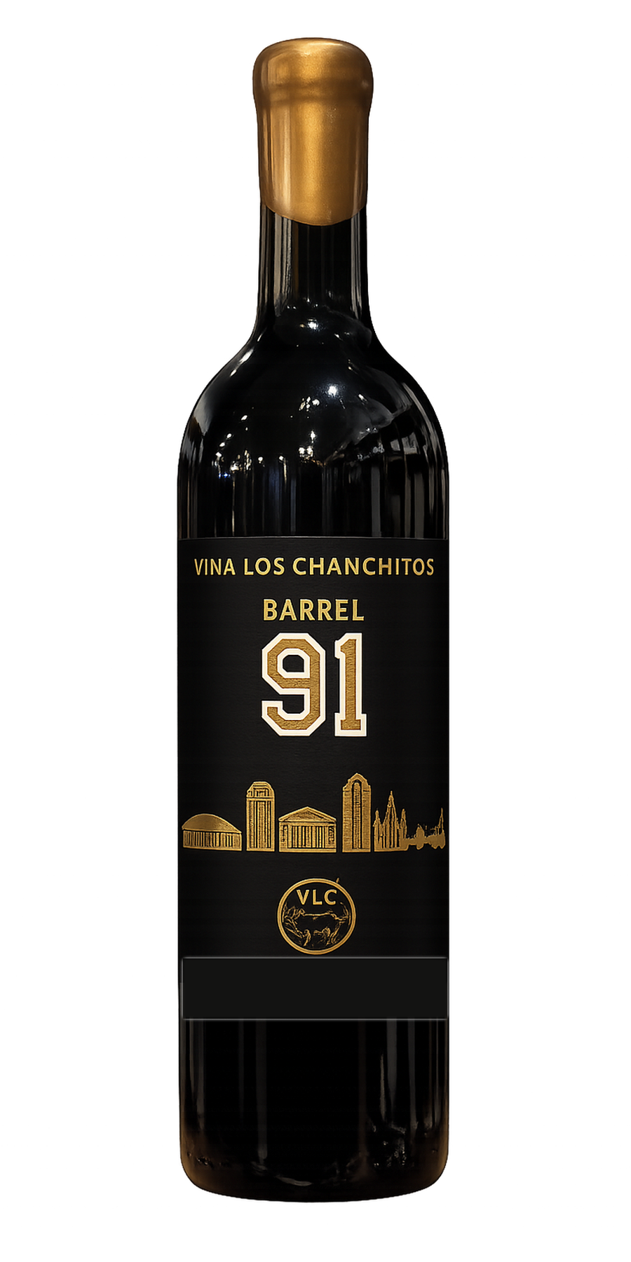 Barrel 91 Carménère bottle by Viña Los Chanchitos